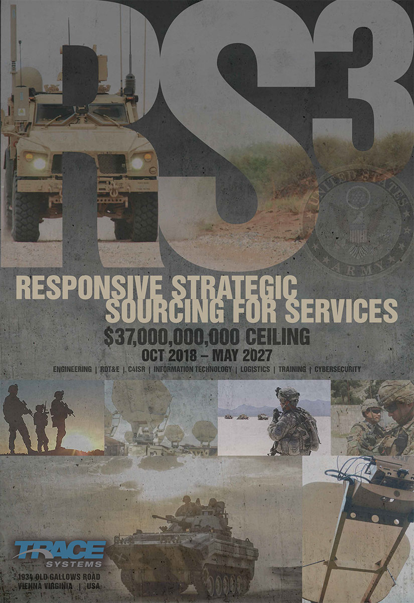 Army RS3 Trace Systems Contract Award Poster